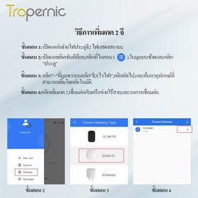 Tropernic G2 Ttlock Gateway อุปกรณ์ล็อคประตูอัจฉริยะ แบบใส่รหัสผ่าน ลายนิ้วมือ สําหรับ Amazon Alexa และ Google Home