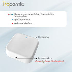 Tropernic G2 Ttlock Gateway อุปกรณ์ล็อคประตูอัจฉริยะ แบบใส่รหัสผ่าน ลายนิ้วมือ สําหรับ Amazon Alexa และ Google Home