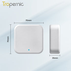 Tropernic G2 Ttlock Gateway อุปกรณ์ล็อคประตูอัจฉริยะ แบบใส่รหัสผ่าน ลายนิ้วมือ สําหรับ Amazon Alexa และ Google Home