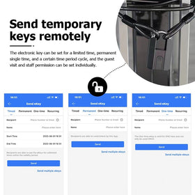 Tropernic 916 TTLOCK Smart Padlock IP67 บลูทูธ กันน้ํา ปลดล็อกด้วยระบบสแกนลายนิ้วมือ พร้อมกุญแจ แบบพกพา ชาร์จ USB สําหรับลิ้นชัก กระเป๋าเดินทาง โกดัง