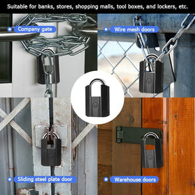 Tropernic 916 TTLOCK Smart Padlock IP67 บลูทูธ กันน้ํา ปลดล็อกด้วยระบบสแกนลายนิ้วมือ พร้อมกุญแจ แบบพกพา ชาร์จ USB สําหรับลิ้นชัก กระเป๋าเดินทาง โกดัง