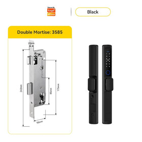 [ส่งจากไทย] Tropernic F2 Tuya/TTLOCK Digital Door Lock กันน้ำกันฝุ่น IP65 สแกนนิ้ว ด้ามสั้น ล็อคประตูบานเลื่อน กุญแจล็อคประตู ใส่รหัส กุญแจประตูอลูมิเนียม ปุ่มล็อคด้านใน