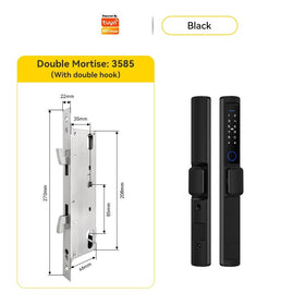 [ส่งจากไทย] Tropernic F2 Tuya/TTLOCK Digital Door Lock กันน้ำกันฝุ่น IP65 สแกนนิ้ว ด้ามสั้น ล็อคประตูบานเลื่อน กุญแจล็อคประตู ใส่รหัส กุญแจประตูอลูมิเนียม ปุ่มล็อคด้านใน