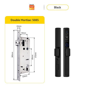 [ส่งจากไทย] Tropernic F2 Tuya/TTLOCK Digital Door Lock กันน้ำกันฝุ่น IP65 สแกนนิ้ว ด้ามสั้น ล็อคประตูบานเลื่อน กุญแจล็อคประตู ใส่รหัส กุญแจประตูอลูมิเนียม ปุ่มล็อคด้านใน