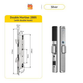 [ส่งจากไทย] Tropernic F2 Tuya/TTLOCK Digital Door Lock กันน้ำกันฝุ่น IP65 สแกนนิ้ว ด้ามสั้น ล็อคประตูบานเลื่อน กุญแจล็อคประตู ใส่รหัส กุญแจประตูอลูมิเนียม ปุ่มล็อคด้านใน