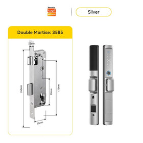 [ส่งจากไทย] Tropernic F2 Tuya/TTLOCK Digital Door Lock กันน้ำกันฝุ่น IP65 สแกนนิ้ว ด้ามสั้น ล็อคประตูบานเลื่อน กุญแจล็อคประตู ใส่รหัส กุญแจประตูอลูมิเนียม ปุ่มล็อคด้านใน