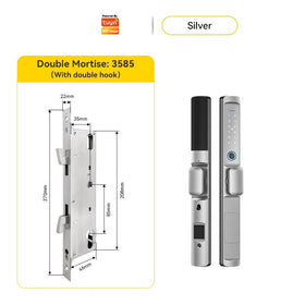 [ส่งจากไทย] Tropernic F2 Tuya/TTLOCK Digital Door Lock กันน้ำกันฝุ่น IP65 สแกนนิ้ว ด้ามสั้น ล็อคประตูบานเลื่อน กุญแจล็อคประตู ใส่รหัส กุญแจประตูอลูมิเนียม ปุ่มล็อคด้านใน