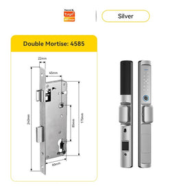 [ส่งจากไทย] Tropernic F2 Tuya/TTLOCK Digital Door Lock กันน้ำกันฝุ่น IP65 สแกนนิ้ว ด้ามสั้น ล็อคประตูบานเลื่อน กุญแจล็อคประตู ใส่รหัส กุญแจประตูอลูมิเนียม ปุ่มล็อคด้านใน