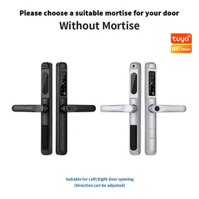 [ระบบไทย] Tropernic A6 Tuya WiFi Digital Door Lock พร้อมฟังก์ชั่นกริ่งประตู ล็อคประตูบานเลื่อน ปลดล็อคระยะไกลด้วยแอป ล็อคประตูแบบใช้ลายนิ้วมือและรหัสผ่านสำหรับประตูอลูมิเนียม