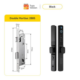 Tropernic Y02 Tuya Digital Door Lock พร้อมกล้องวงจรปิด ลายนิ้วมือกันน้ำล็อคประตูบานเลื่อน ปลดล็อคระยะไกลด้วยแอป สมาร์ทล็อคแบบรหัสสำหรับประตูอลูมิเนียม