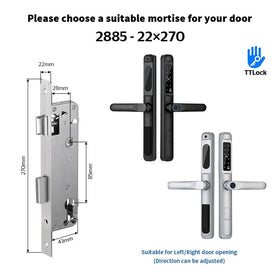Tropernic A6 TTLOCK Digital Door Lock แอพปลดล็อคระยะไกล ล็อคประตูบานเลื่อนกันน้ำ ล็อคดิจิตอลลายนิ้วมือ Google Home Amazon Alexa