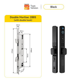 Tropernic Y02 Tuya Digital Door Lock พร้อมกล้องวงจรปิด ลายนิ้วมือกันน้ำล็อคประตูบานเลื่อน ปลดล็อคระยะไกลด้วยแอป สมาร์ทล็อคแบบรหัสสำหรับประตูอลูมิเนียม