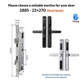 Tropernic A6 TTLOCK Digital Door Lock แอพปลดล็อคระยะไกล ล็อคประตูบานเลื่อนกันน้ำ ล็อคดิจิตอลลายนิ้วมือ Google Home Amazon Alexa