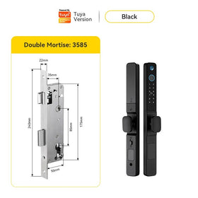 Tropernic Y02 Tuya Digital Door Lock พร้อมกล้องวงจรปิด ลายนิ้วมือกันน้ำล็อคประตูบานเลื่อน ปลดล็อคระยะไกลด้วยแอป สมาร์ทล็อคแบบรหัสสำหรับประตูอลูมิเนียม