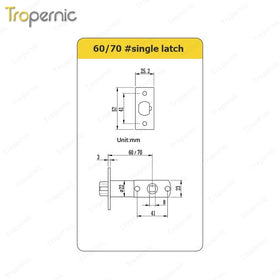 Tropernic ST 50/72/85/series ประตูไม้ ประตูโลหะ ล็อคโรงแรม ล็อคกระจก ล็อคลายนิ้วมือ ล็อครวม ล็อคอิเล็กทรอนิกส์ ล็อคเซนเซอร์ ล็อคตัวล็อค สากล