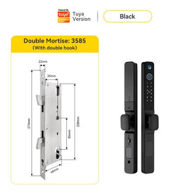Tropernic Y02 Tuya Digital Door Lock พร้อมกล้องวงจรปิด ลายนิ้วมือกันน้ำล็อคประตูบานเลื่อน ปลดล็อคระยะไกลด้วยแอป สมาร์ทล็อคแบบรหัสสำหรับประตูอลูมิเนียม