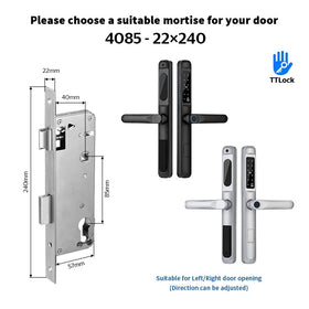 Tropernic A6 TTLOCK Digital Door Lock แอพปลดล็อคระยะไกล ล็อคประตูบานเลื่อนกันน้ำ ล็อคดิจิตอลลายนิ้วมือ Google Home Amazon Alexa