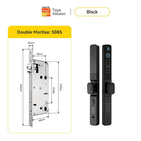 Tropernic Y02 Tuya Digital Door Lock พร้อมกล้องวงจรปิด ลายนิ้วมือกันน้ำล็อคประตูบานเลื่อน ปลดล็อคระยะไกลด้วยแอป สมาร์ทล็อคแบบรหัสสำหรับประตูอลูมิเนียม